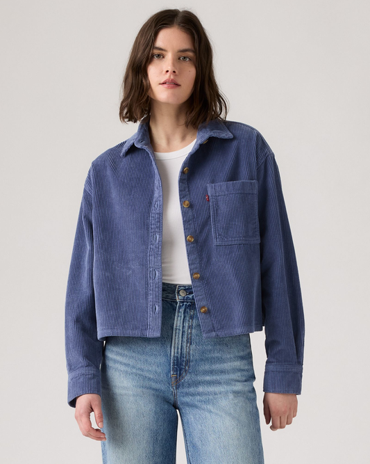 Levi's® Womens Celine Cozy Shacket - Blue Indigo