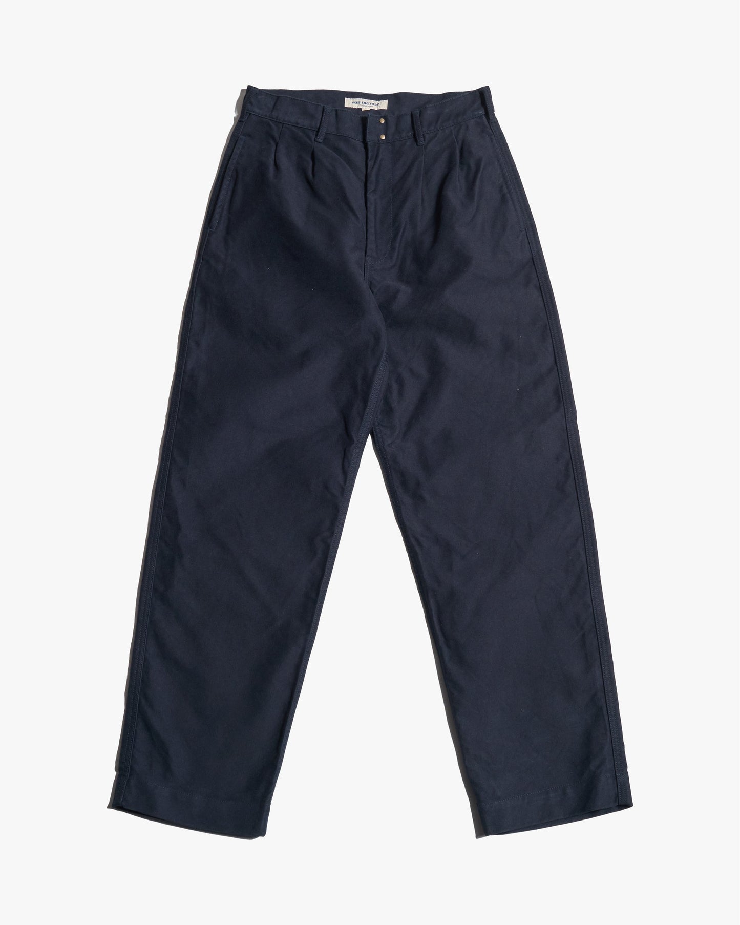 FOB Factory F0543 Heavy Moleskin Regular Fit Trousers - Navy