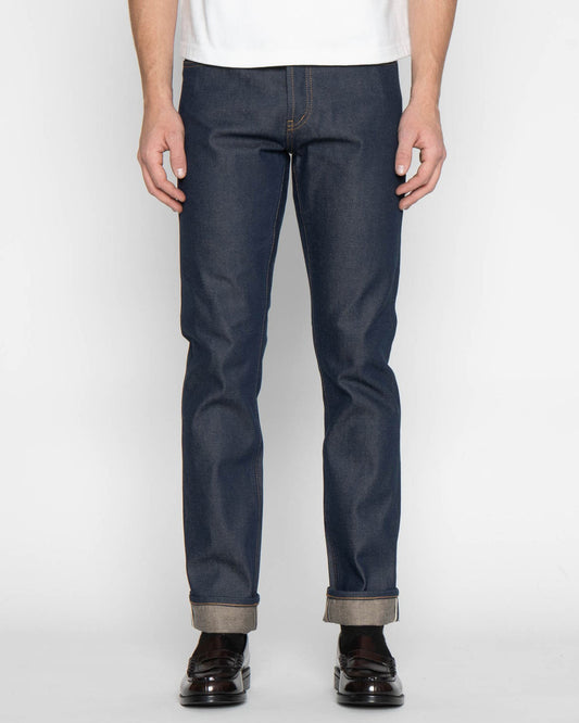 Unbranded UB154 Skinny Fit Mens Jeans - 13.5oz Vintage Blue Selvedge