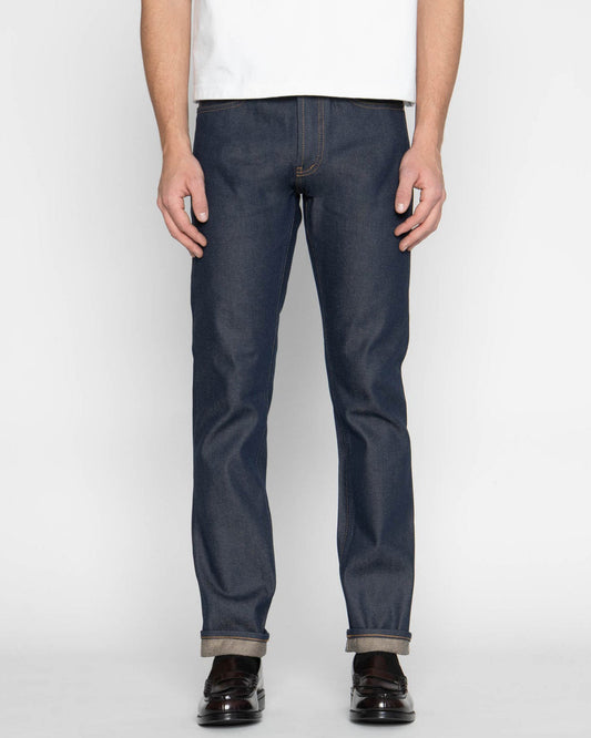 Unbranded UB254 Tapered Fit Mens Jeans - 13.5oz Vintage Blue Selvedge