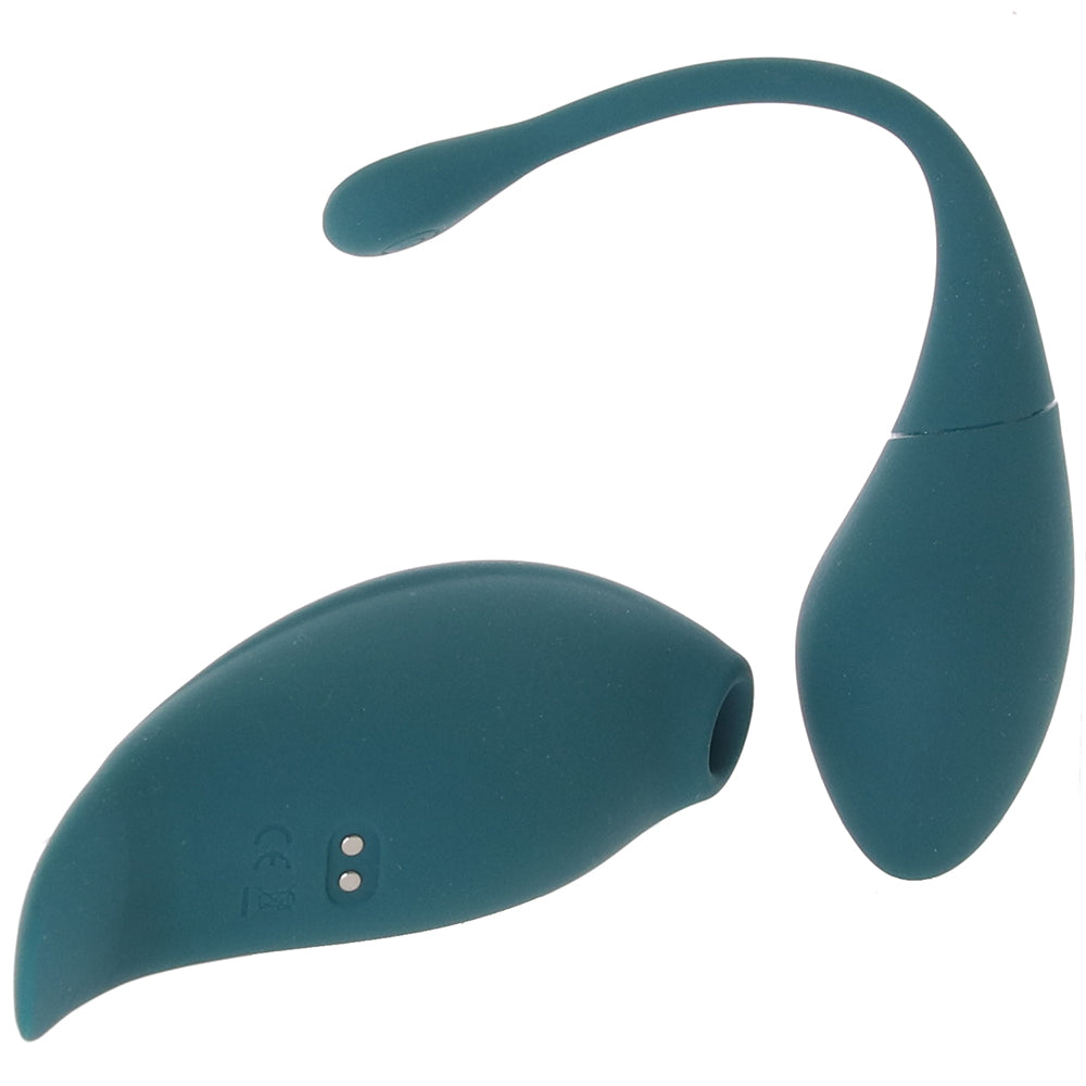 Twitch 2 Suction Stimulator and Egg Vibe Set in Green
