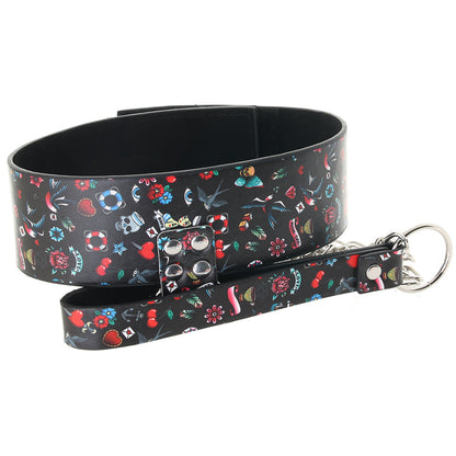 Ouch! Old School Tattoo Leash & Collar