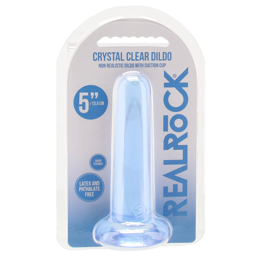 RealRock 5 Inch Straight Dildo in Blue