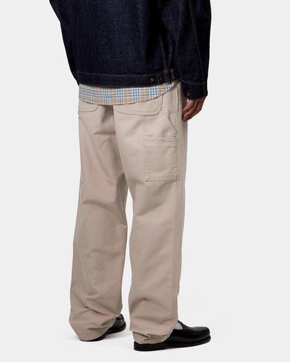 Carhartt WIP Single Knee Pant Relaxed Fit Canvas Trousers - Dusky Beige Stone Canvas